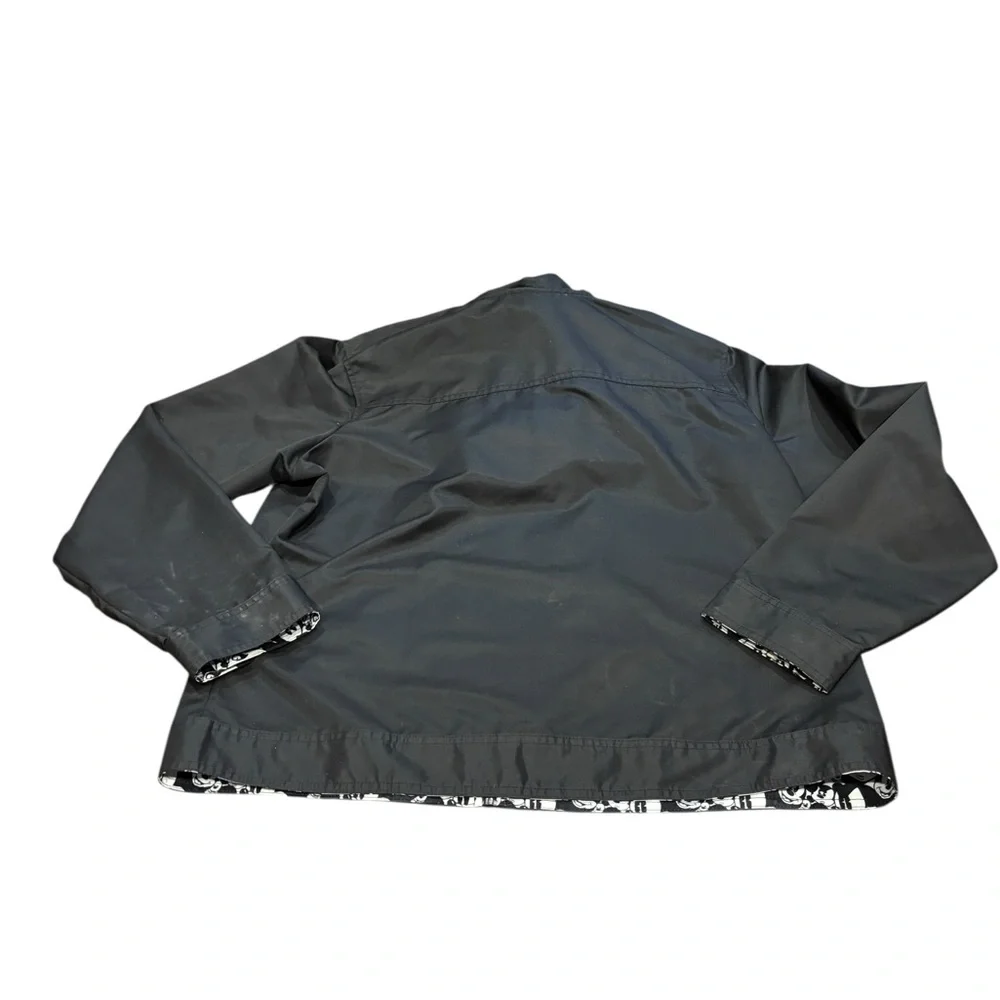 Disney Black Hooded Jacket with Mickey Mouse Embroidery youth XL women’s small